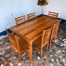 Conjunto de Mesa 6 Cadeiras Pequim Madeira de Demolição Hj Móveis - 7