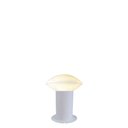 Ver imagem 1 de Balizador de Jardim Contemporâneo Vidro Tipo Lua 30cm P300 em Alumínio Branco