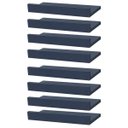 Ver imagem 1 de Kit 8 Prateleiras Porta Quadros 60 x 10cm azul Suporte Invisível