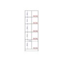 Ver imagem 5 de Armário Multiuso Sala 626 c/ 2 Portas Branco - Carraro