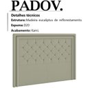 Ver imagem 3 de Cabeceira Queen 160 cm Padov Veludo SL 940 Peer
