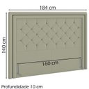 Ver imagem 4 de Cabeceira Queen 160 cm Padov Veludo SL 940 Peer