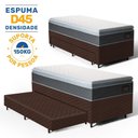 Ver imagem 3 de Cama Box com Colchao de Espuma D45 Pillow Top Fort Comfort + Auxiliar de Espuma Unique Solteiro 88cm