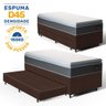 Cama Box com Colchao de Espuma D45 Pillow Top Fort Comfort + Auxiliar de Espuma Unique Solteiro 88cm - 3