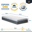 Ver mais imagens de Cama Box com Colchao de Espuma D45 Pillow Top Fort Comfort + Auxiliar de Espuma Unique Solteiro 88cm