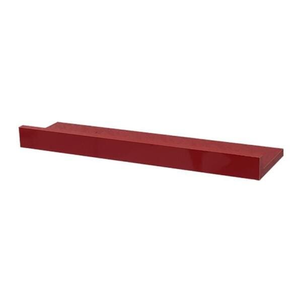 Prateleira Porta Quadros 90 x 10cm Vermelha Suporte Invisível - 1