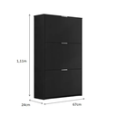 Ver imagem 3 de Sapateira Basculante Organizadora Multiuso Armário 3 Portas