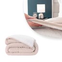 Ver imagem 3 de Cobredom Sherpa Queen Dupla Face Pele de Carneiro Soft Luxo 2,20m x 2,40m - BEGE