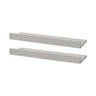 Kit 2 Prateleiras Porta Quadros 90 x 15cm Branca Suporte Invisível - 1