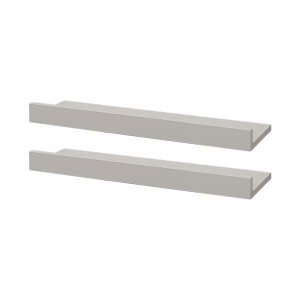Kit 2 Prateleiras Porta Quadros 90 x 15cm Branca Suporte Invisível