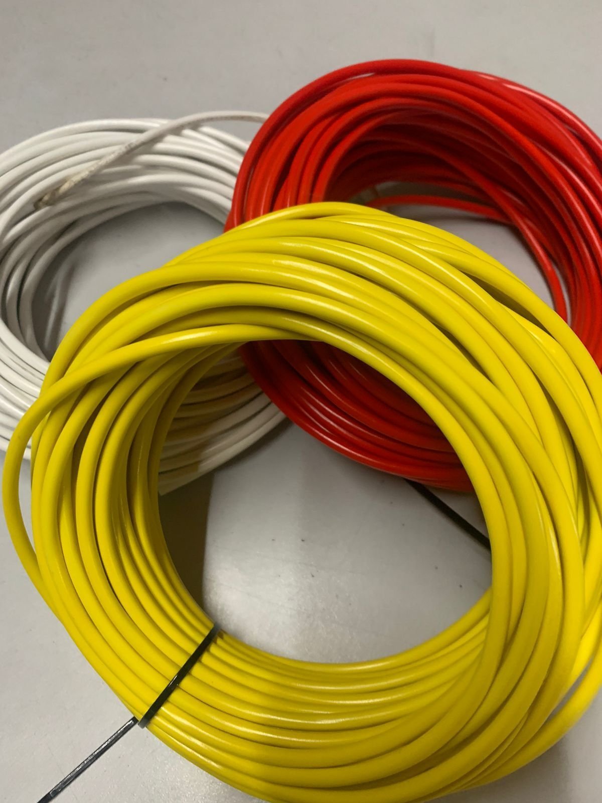 Fio cabo flexivel eletrico 2,5mm 25 metros :branco - 1