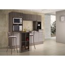 Ver imagem 2 de Banqueta Alta em Aço para Cozinha com Encosto