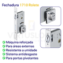 Ver imagem 2 de Fechadura Rolete Externa 1710 Polida Imab Polido