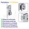 Fechadura Rolete Externa 1710 Polida Imab Polido - 2