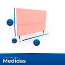 Ver imagem 6 de Cabeceira Estofada Moderna e Elegante para Cama de Casal 140 Eros Suede