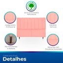 Ver imagem 3 de Cabeceira Estofada Moderna e Elegante para Cama de Casal 140 Eros Suede