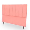 Ver imagem 4 de Cabeceira Estofada Moderna e Elegante para Cama de Casal 140 Eros Suede