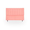 Ver imagem 1 de Cabeceira Estofada Moderna e Elegante para Cama de Casal 140 Eros Suede