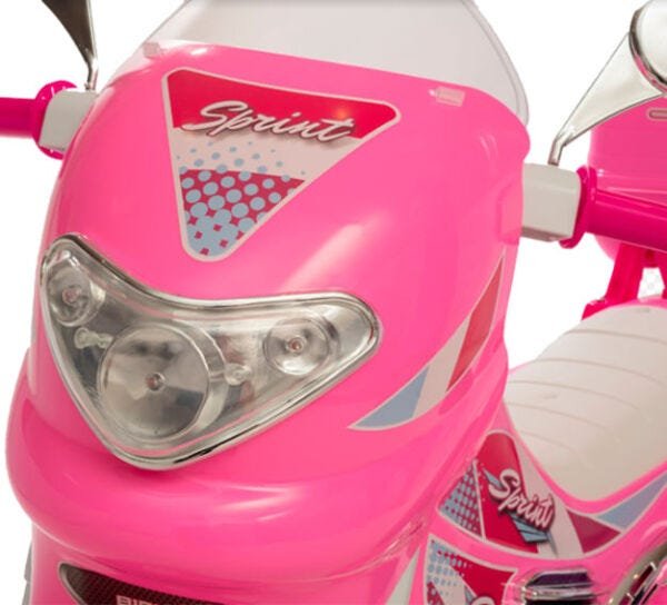 Moto Elétrica - Sprint Turbo Pink com Capacete - Biemme BIEM673 - 2