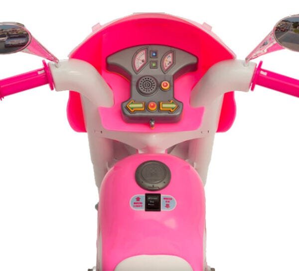 Moto Elétrica - Sprint Turbo Pink com Capacete - Biemme BIEM673 - 3