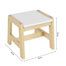 Conjunto Infantil Mesa com 1 Banqueta Castelo Casatema - 4