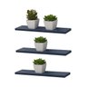 Kit 3 Prateleiras 70 x 20cm azul Suporte Invisível - 2
