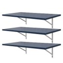 Ver imagem 1 de Kit 3 Prateleiras 70 x 25cm azul Com Mão Francesa