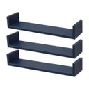 Ver imagem 1 de Kit 3 Prateleiras U 80 x 20cm azul Suporte Invisível