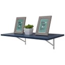 Ver imagem 2 de Prateleira 80 x 25cm azul Com Mão Francesa