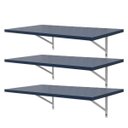 Ver imagem 2 de Kit 3 Prateleiras 80 x 30cm azul Com Mão Francesa