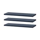 Ver imagem 2 de Kit 3 Prateleiras 90 x 10cm azul Suporte Invisível