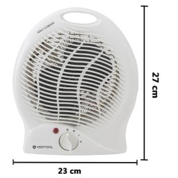 Aquecedor de Ambiente Elétrico Resistência Portátil Residencial Doméstico Premium 220v Ventisol A1 - 2