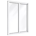 Ver imagem 1 de Porta de Sacada de Correr de Alumínio Branco 2 Folhas Móveis Cmc Classic - 2.10 (a) X 1.20 (l)