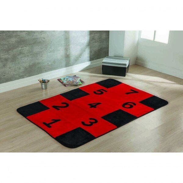 Tapete Infantil Big Premium Amarelinha Guga Tapetes 90x130cm - 1