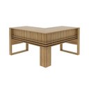 Ver imagem 5 de Mesa para Escritório 136cm em L com Detalhe Ripado Me4145 Amêndoa Tecnomobili