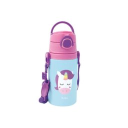 Garrafa de Alumínio com Canudo - Animal Fun - Unicórnio - Buba BUB12117 - 3