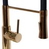 Torneira Gourmet Cozinha Monocomando Dourada Mangueira Flexível - 3