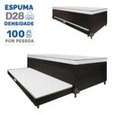 Ver imagem 2 de Bicama Box Conjugada de Espuma D28 e Auxiliar de Espuma Veronna Solteiro 88cm