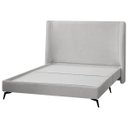 Ver imagem 1 de Kit Cabeceira e Base Cama Box Orgânica Montreal 199x219cm King Size Bouclê - Sofa Store:bouclê Cinza