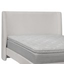 Ver imagem 6 de Kit Cabeceira e Base Cama Box Orgânica Montreal 199x219cm King Size Bouclê - Sofa Store:bouclê Cinza