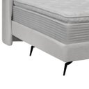 Ver imagem 5 de Kit Cabeceira e Base Cama Box Orgânica Montreal 199x219cm King Size Bouclê - Sofa Store:bouclê Cinza