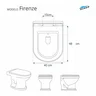 Tampa de Privada Firenze Cinza Claro para louça Icasa 6lpf - 5