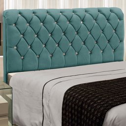 Cabeceira Estofada Fernanda 1,40 Casal Veludo - Star Confort - 1