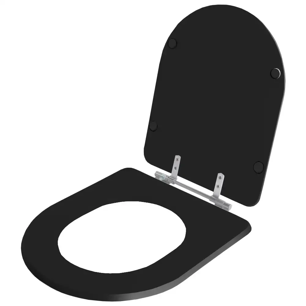 Tampa de Vaso Firenze Preto para bacia Icasa 6lpf - 2