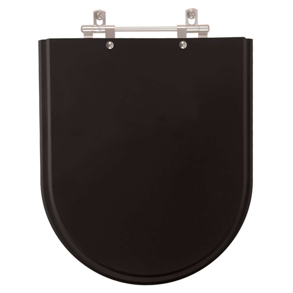 Tampa de Vaso Sanitário Poliéster Firenze Preto para bacia Icasa - 1