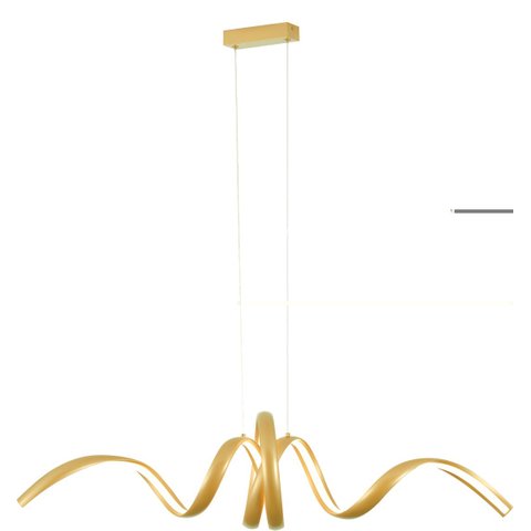 Pendente Moderno Dourado Led 56W 3200K Bivolt PARIS LUZ