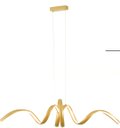 Ver imagem 1 de Pendente Moderno Dourado Led 56W 3200K Bivolt PARIS LUZ