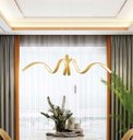 Ver imagem 2 de Pendente Moderno Dourado Led 56W 3200K Bivolt PARIS LUZ