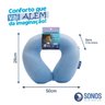 Almofada de Pescoço Sonos Infantil para Viagem e Descanso - Azul Claro - 2