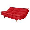 Ver imagem 4 de Sofá Cama Vancouver Suede 3 Lugares Vermelho 373 Império Estofados